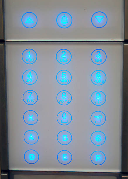 an intercom Panel where you enter the secret password to gain access to housing