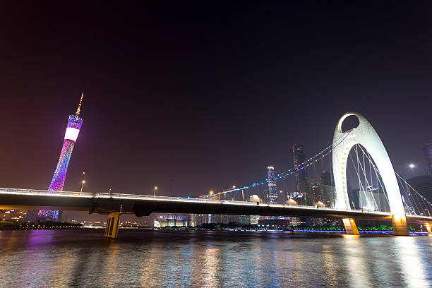istock night scene of modern cityscape at riverside 465711130