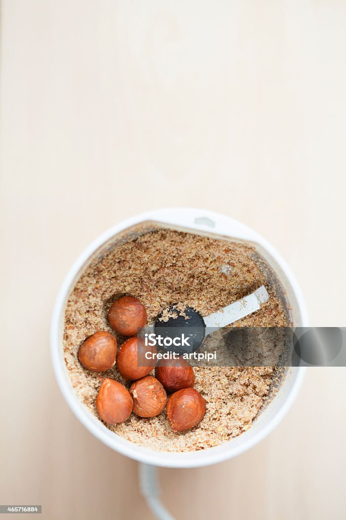 hazalnuts in blender 2015 Stock Photo