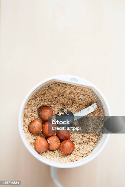 Hazalnuts In Blender Stock Photo - Download Image Now - 2015, Accessibility, Blender
