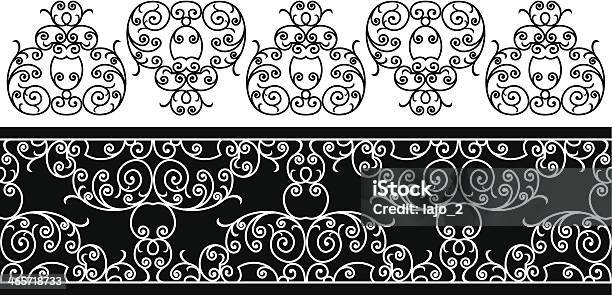 Wrought Iron Elements Stock Illustration - Download Image Now - Authority, Coat - Garment, Coat Of Arms