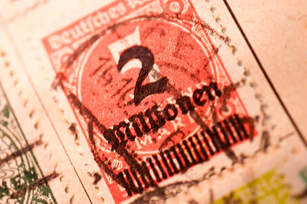 istock Close up of an Inflation Stamp 465719724