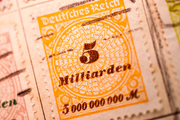 istock Close up of an Inflation Stamp 465719736