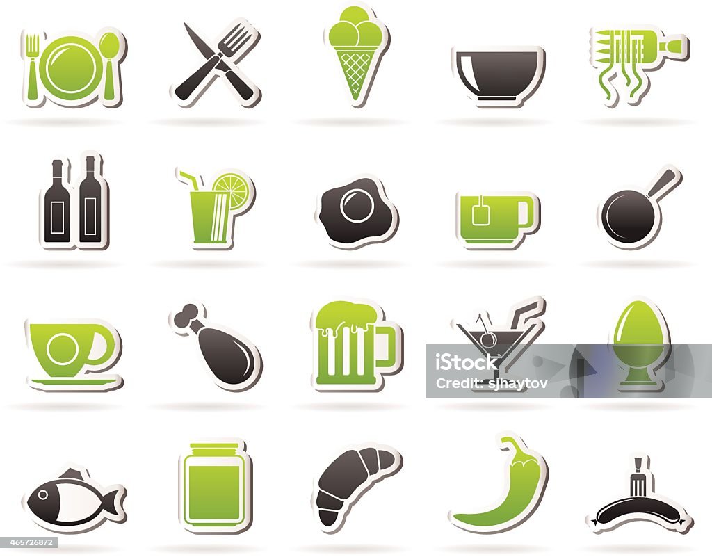 Food, drink and restaurant icons Food, drink and restaurant icons- vector icon set 2015 stock vector