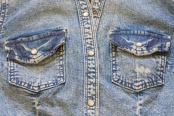istock Detail of  Blue jeans texture background 465732944