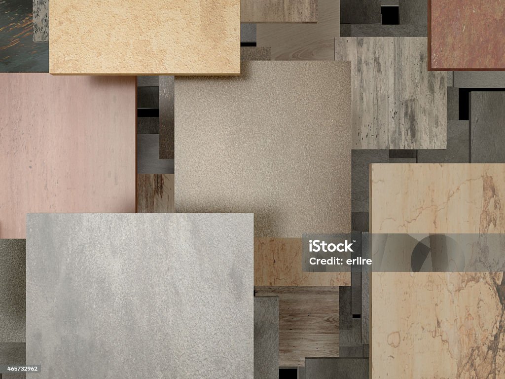 tiles 3d rendering of a lot of stones tiles 2015 Stock Photo