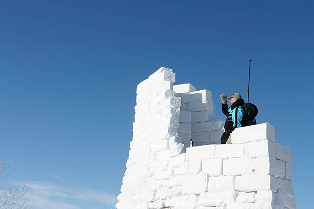 istock The man on snow fortress 465733678