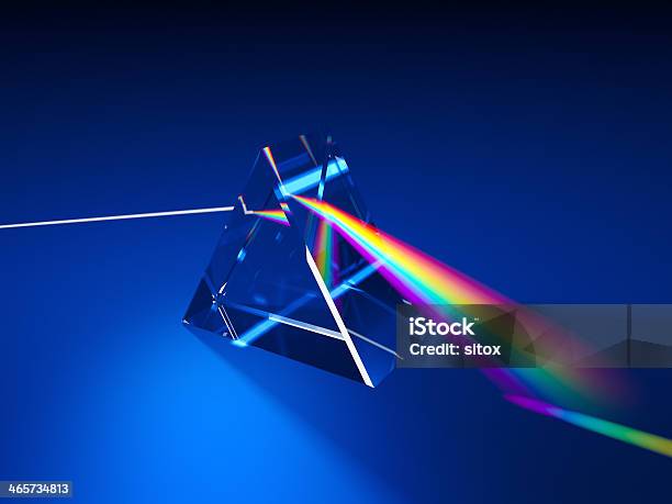 Triangular Prism With Light Rays Triangular Prism Dispersing Light Stock Photo - Download Image Now ...