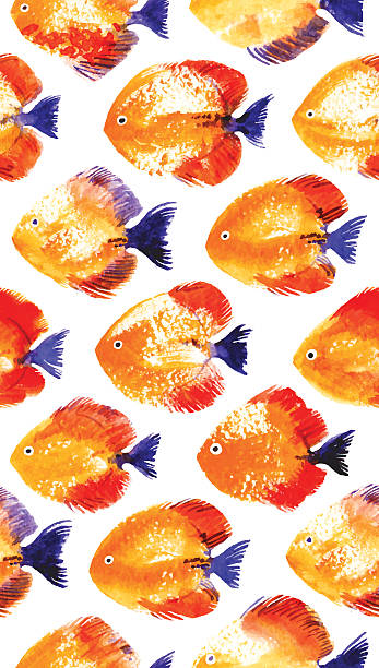 4discus Fish Vector Drawing 100+ Discus Fish Stock Illustrations, Royalty-Free Vector Graphics ...
