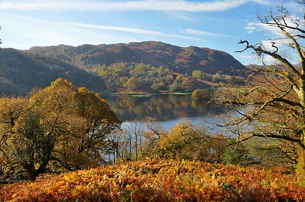 grasmere autumn A view over Rydal Water, Grasmere grasmere stock pictures, royalty-free photos & images