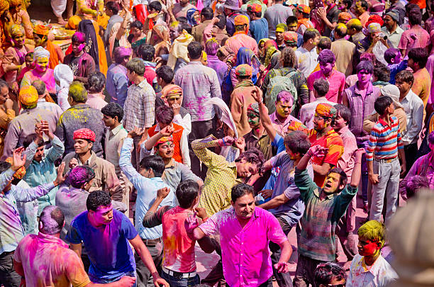 istock Holi Festival Party crowd, India 465742736