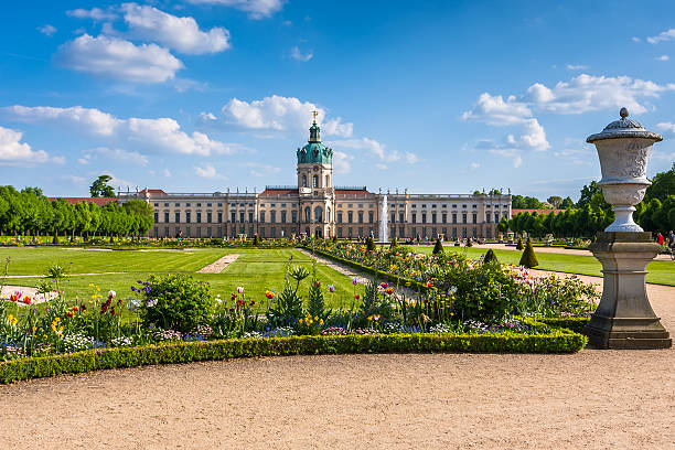 Berlin, Germany - April 30, 2014: Charlottenburg Castle from its garden.