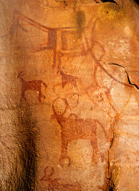 istock Bhimbetka cave paintings India 465746590