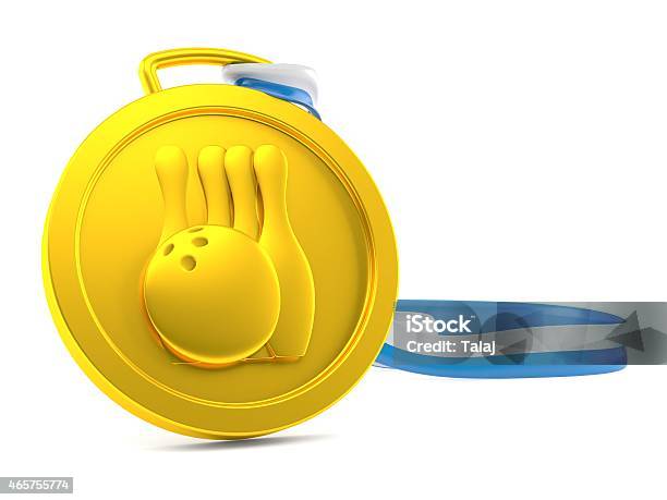Bowling Medal Stock Photo - Download Image Now - 2015, Achievement, Award