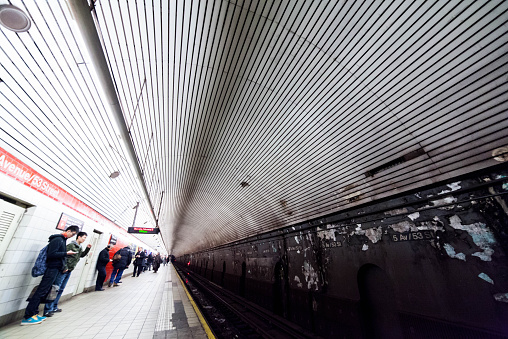 inorganic image of subway station in Boston