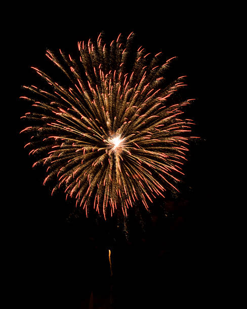 istock Colorful fireworks in the black sky 465762578