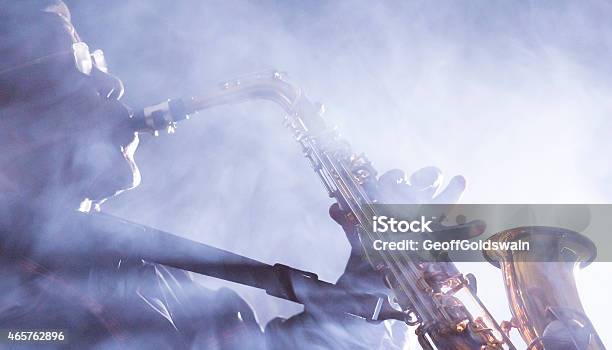 African Jazz Musician Playing The Saxophone Stock Photo - Download Image Now - Saxophonist, 2015, Adult
