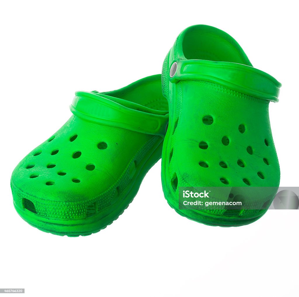 Vert isolé chaussures de style décontracté - Photo de Crocodile libre de droits