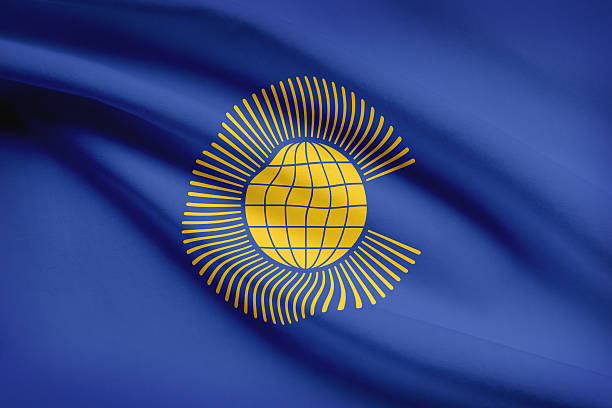istock Ruffled flags series. Commonwealth of Nations. 465769566