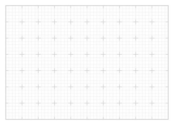 Grey square grid with white background White square grid backdrop vector background illustration blueprint backgrounds stock illustrations