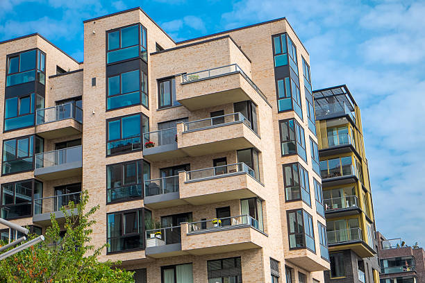 istock Apartment buildings in Hamburg 465777680