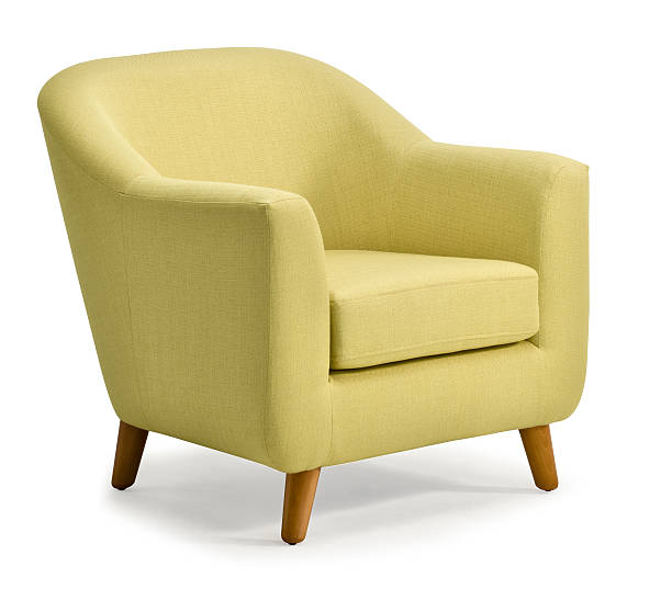 istock Tub Chair Lime Green on White Background 465778458