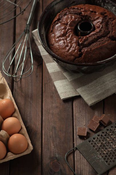 istock Homemade chocolate gugelhupf cake. 465781570
