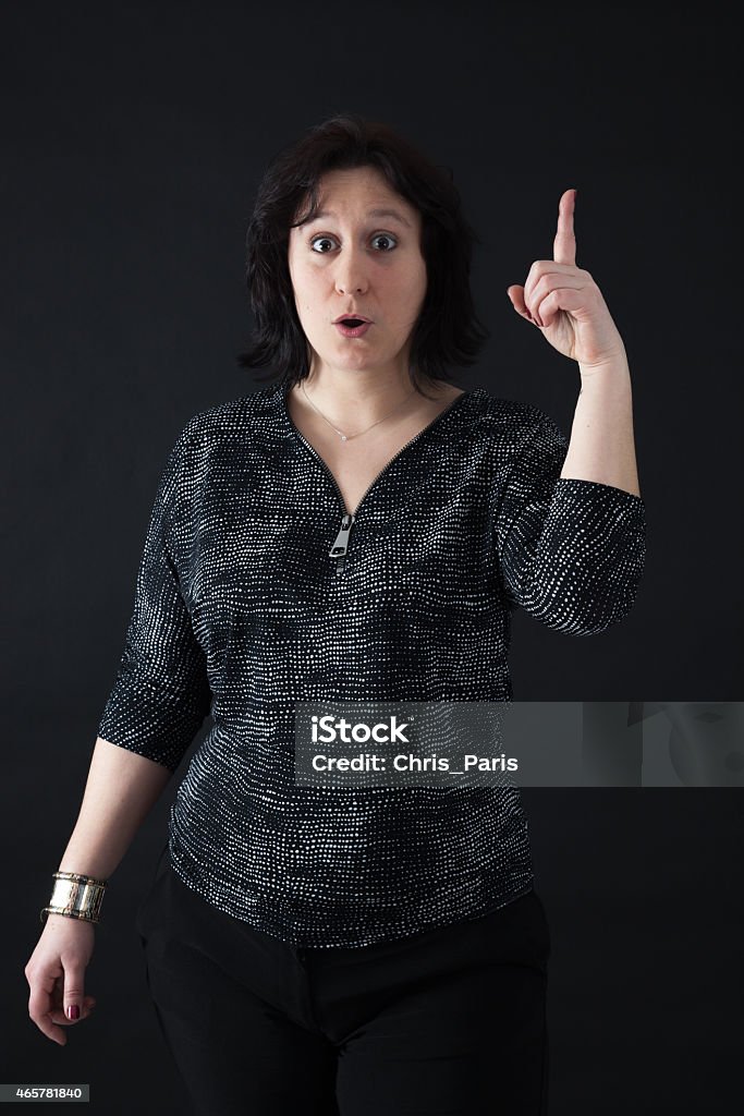 Beautiful woman doing different expressions in different sets of clothes Beautiful woman doing different expressions in different sets of clothes: want to speak 2015 Stock Photo