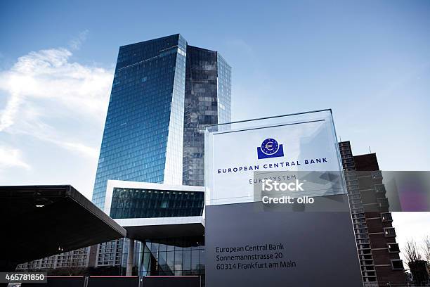 Bce El Banco Central Europeo De Frankfurt Alemania Foto de stock y más banco de imágenes de Die Europäische Zentralbank