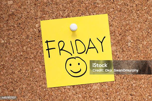 Friday Stock Photo - Download Image Now - Friday, Cork - Stopper, Thumbtack