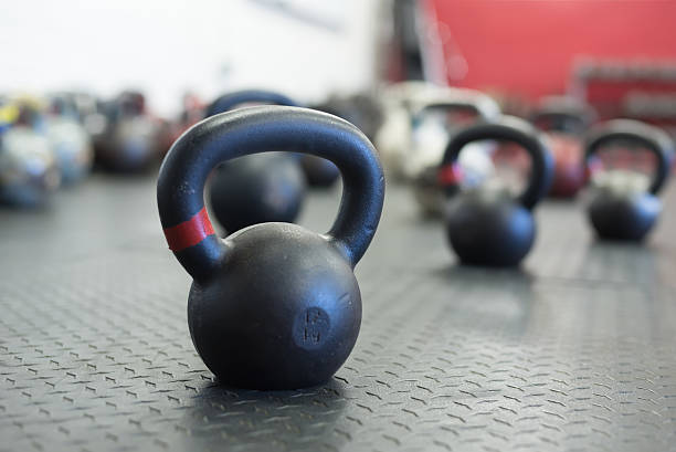 istock Kettlebells on Gym Floor 465784998