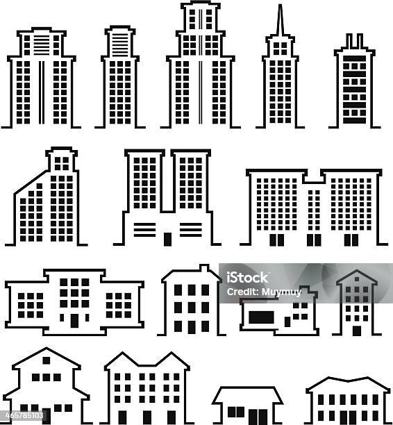 Building Systems Vector Graphics Library Building Vector Stock Illustration - Download Image Now - Apartment ...