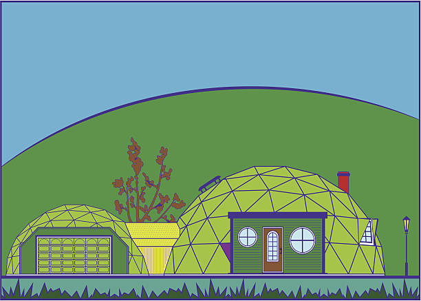 Geodesic Dome Geodesic Dome geodesic dome stock illustrations