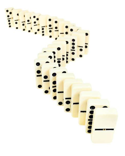 istock winding line from domino tiles 465787181