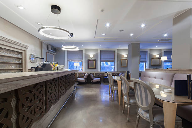 istock Interior of a modern cafe 465787808