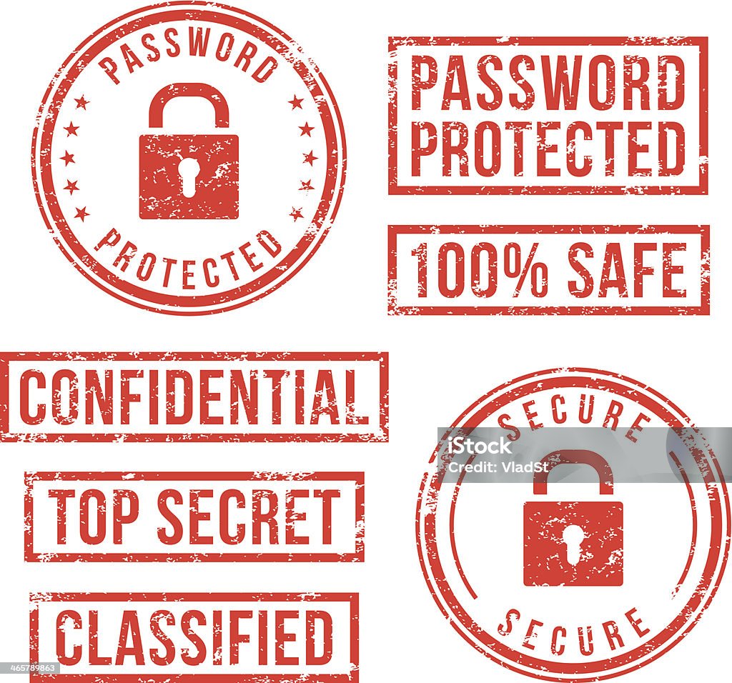 Internet security - rubber stamps Internet security - rubber stamps. Rubber Stamp stock vector