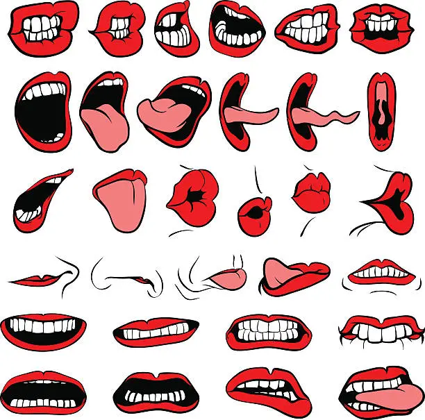 Vector illustration of BIG Mouth