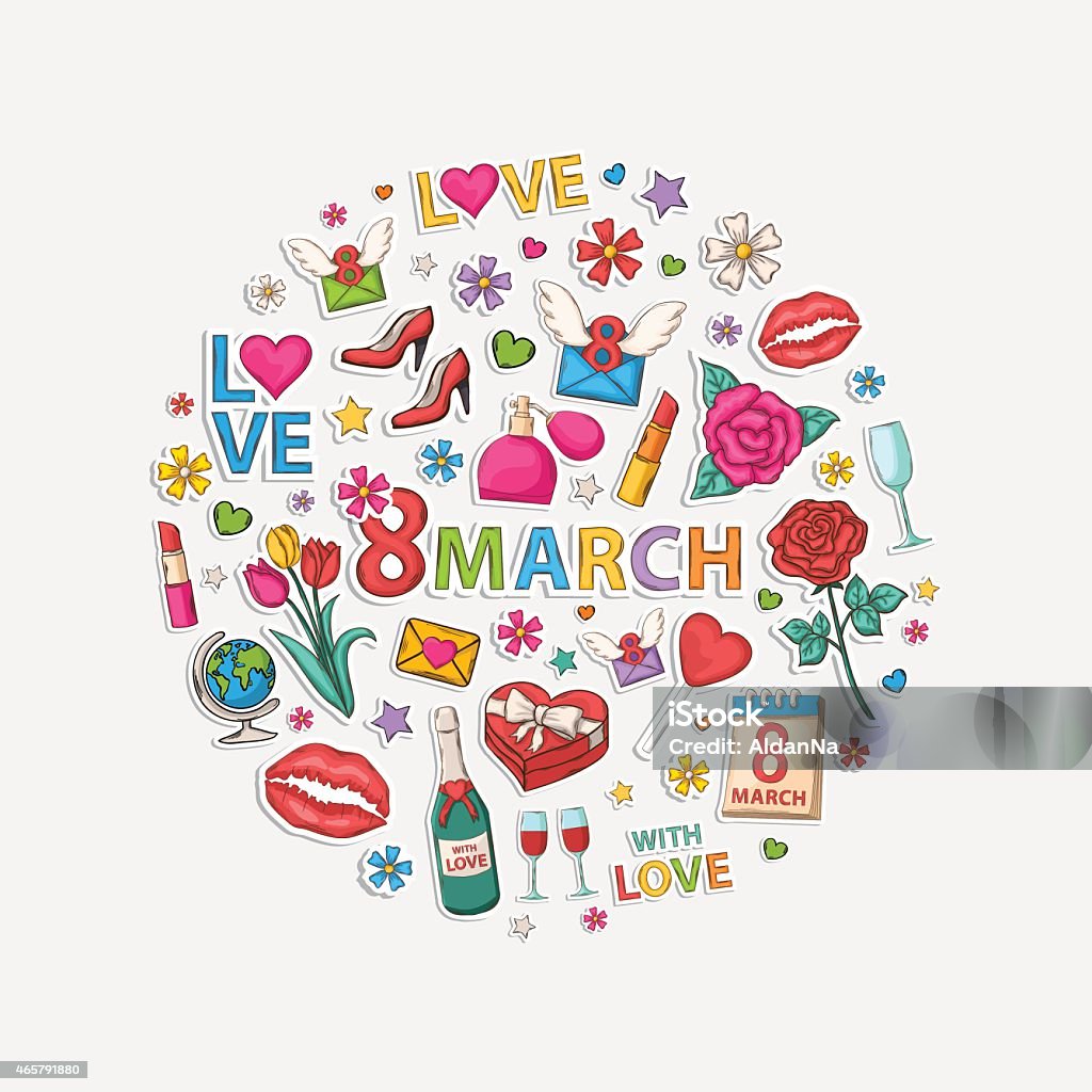 Circle Pattern March March Circle Stock Illustration - Download Image Now - 2015, Abstract ...