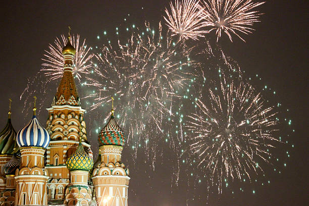 istock Fireworks over the Moscow Kremlin on New Year 2015 465798238
