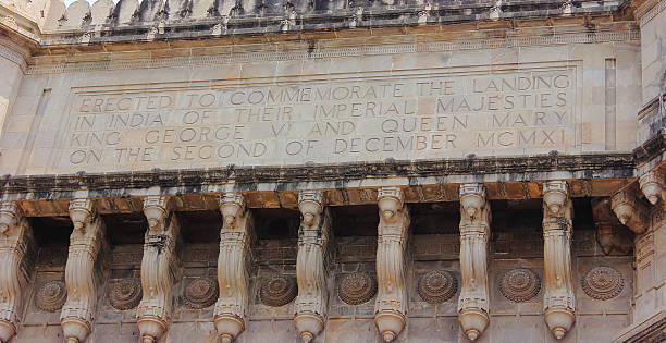 istock Texts written at Gateway of India monument in Mumbai 465798262