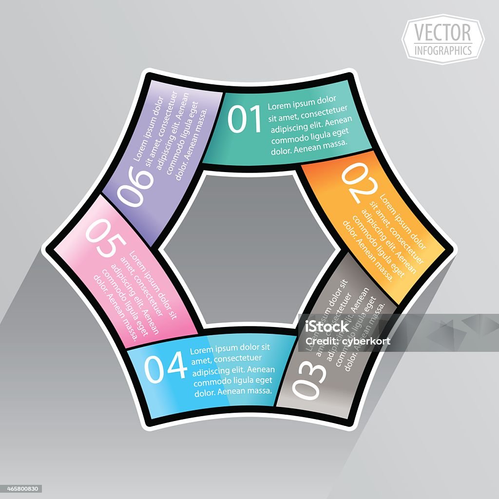 6 Phase Process Graphics Process Cycle Business Template With Six Phases Stock Illustration ...