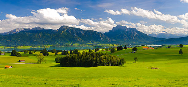 istock panorama landscape in Bavaria 465803454