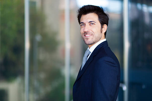 istock Handsome businessman portrait 465803500