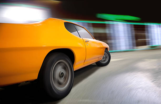 istock Dynamic shot of a Muscle Car. 465808373