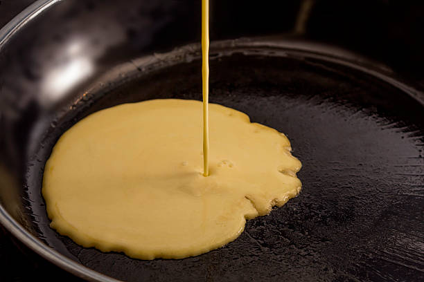 istock Pancake batters pouring in pan 465812912