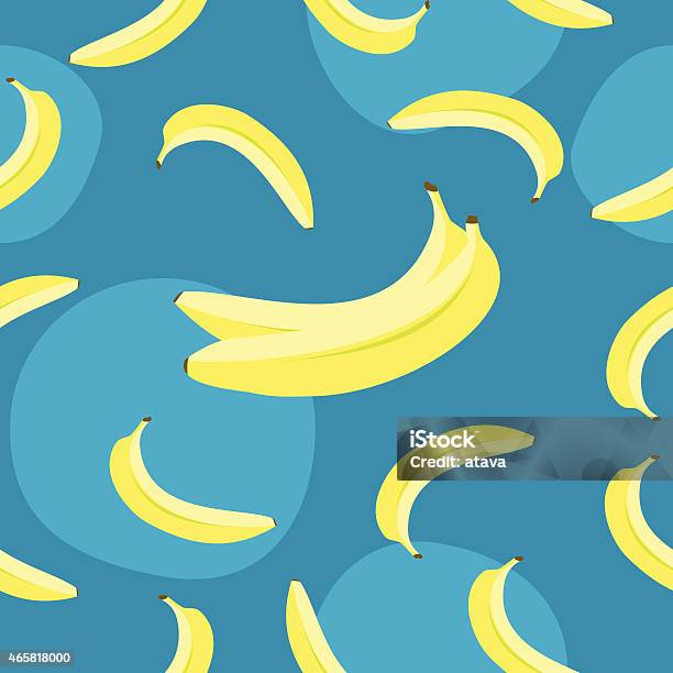 Seamless Banana Pattern Stock Illustration - Download Image Now - 2015, Abstract, Backgrounds
