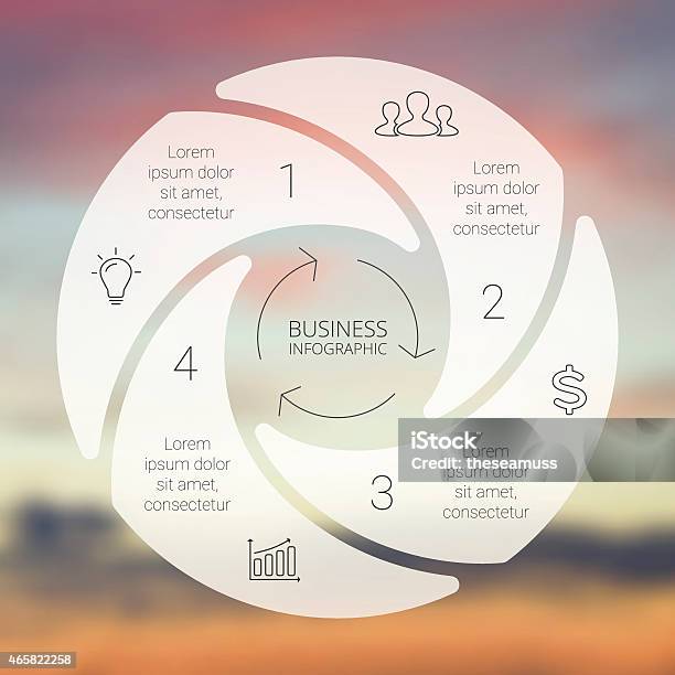 Cycle Line Layout Example Circle Line Infographic Template For Cycle Diagram Graph Presentation ...