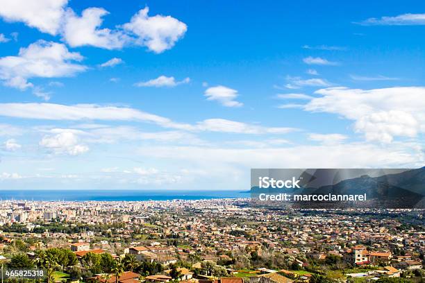 Cityscape Of Palermo In Italy Stock Photo - Download Image Now - 2015, Bay of Water, Blue