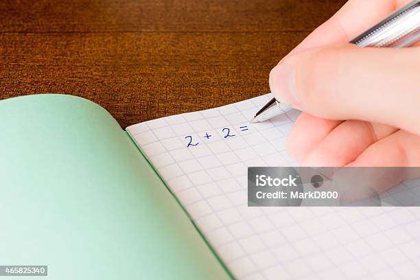 Studying In The School Stock Photo - Download Image Now - 2015, Algebra, Book