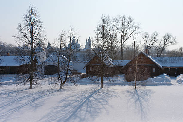 istock Russia. Suzdal winter morning 465830686